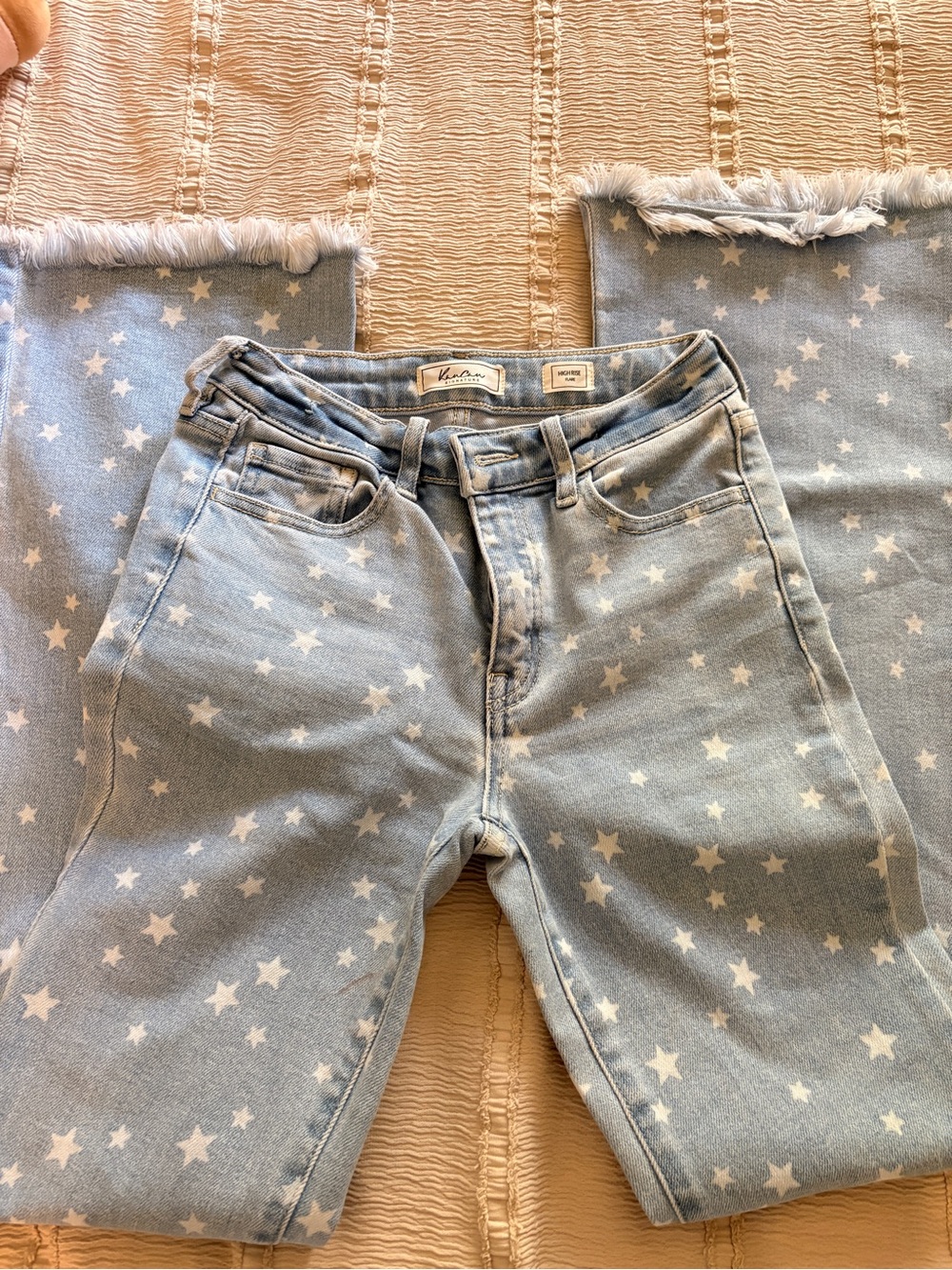 Buckle - Star Pattern Flare Jeans